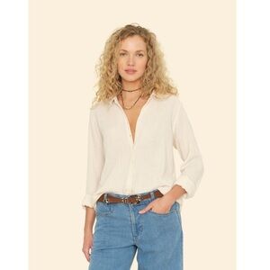 XiRENA Scout Cotton Gauze  Button Down Shirt Chelsea Gauze Oysterette